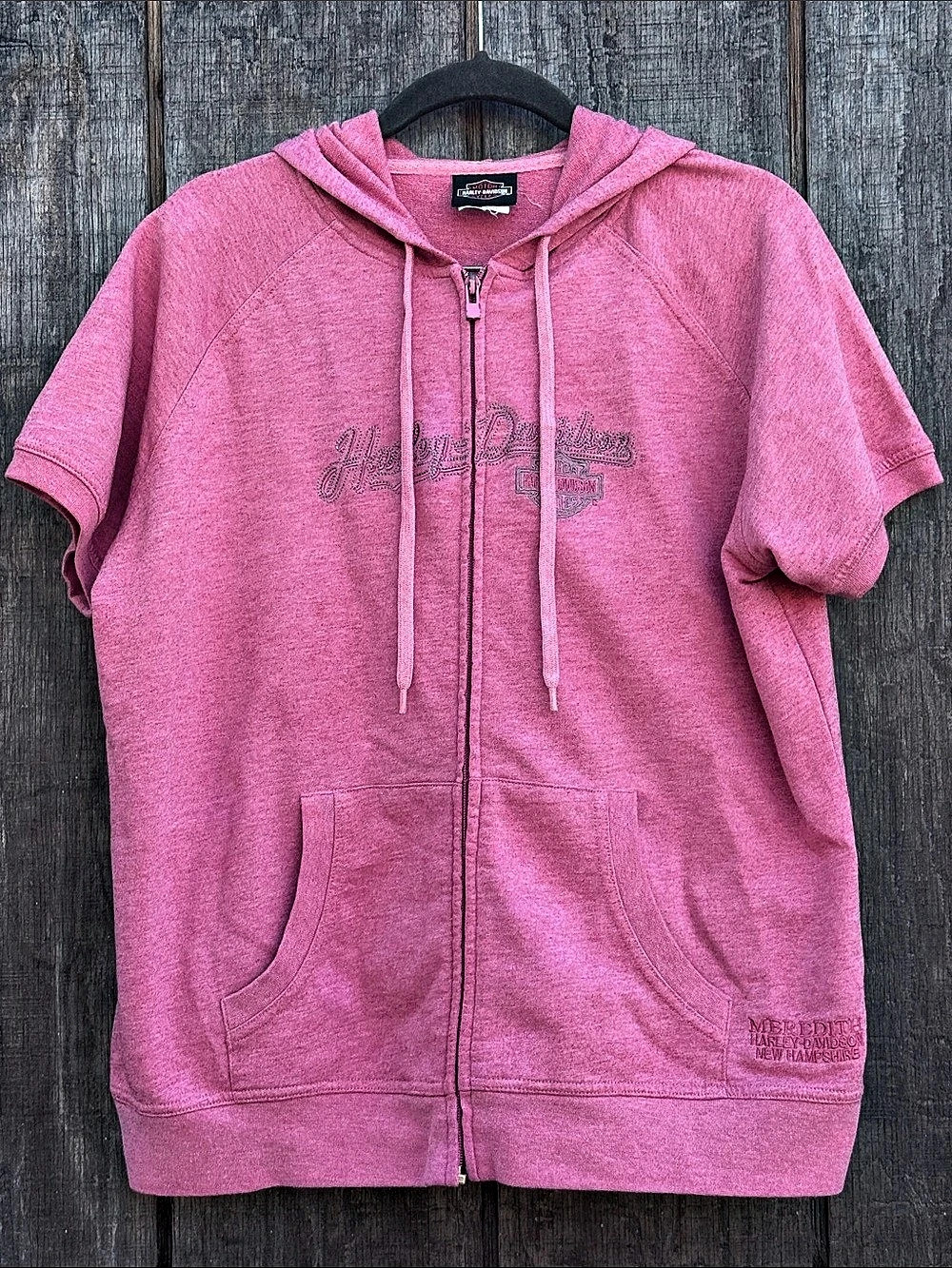 Harley-Davidson Motorcycle Harley-Davidson New Hampshire Pink Short Sleeve